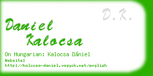 daniel kalocsa business card